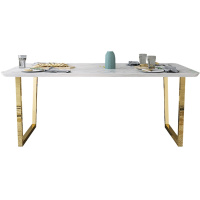 A家家具大理石餐桌家用工业风1.4米1.6米1.8米四色可选BQ204