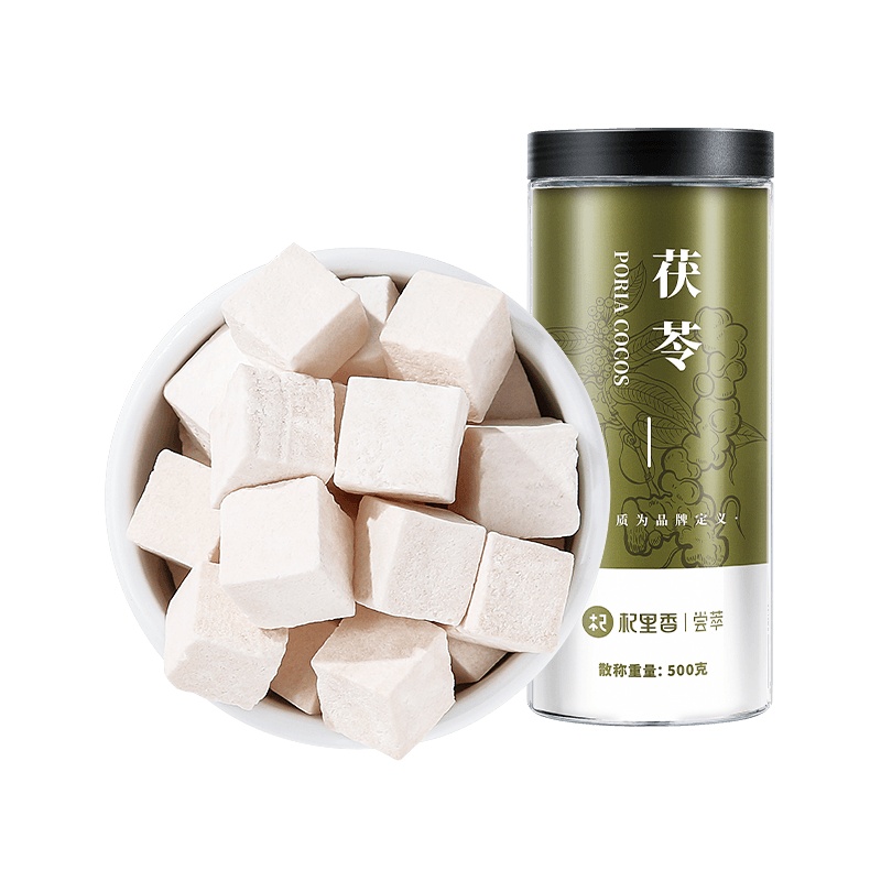 杞里香岳西白茯苓块泡茶新货茯苓丁茯苓片500克可自行打白茯苓粉