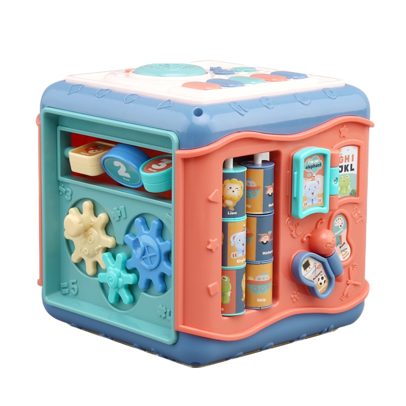 婴儿玩具八个月6儿童8幼儿9宝宝0到1岁半男女孩早教一七7 电池版(拍拍鼓六面体)