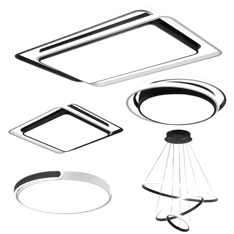 [VVS美学灯]抖音网红2021新款灯具现代简约大气轻奢客厅灯长方形led吸顶灯创意温馨时尚卧室书房灯个性餐厅灯全屋套餐