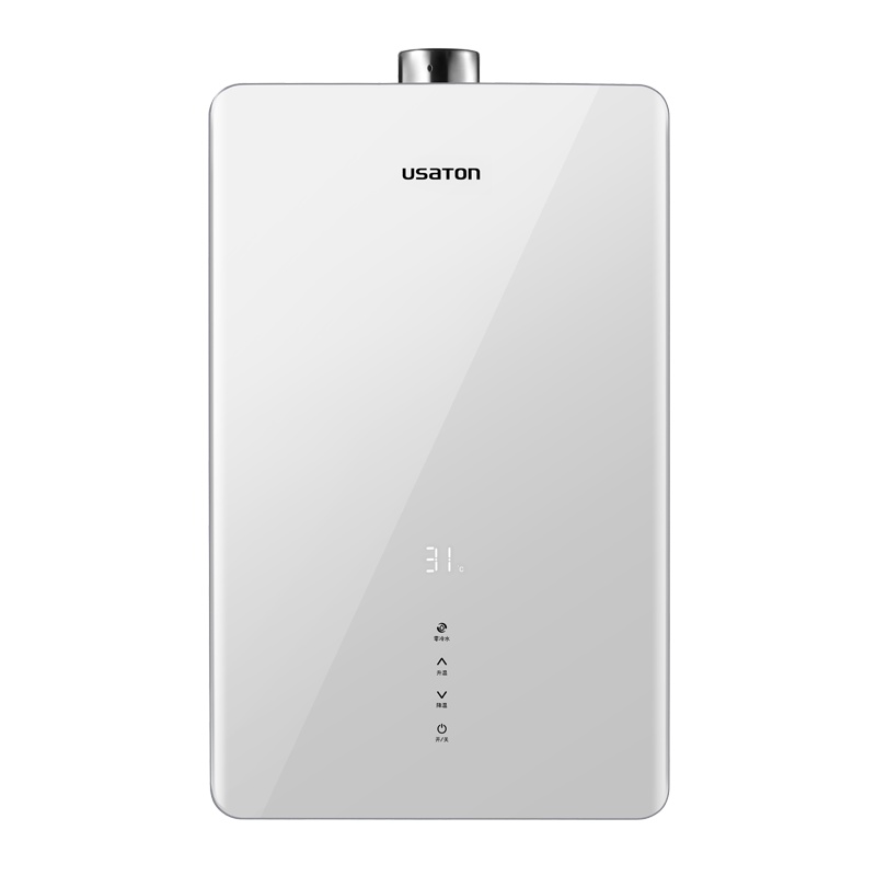 阿诗丹顿 USATON18升零冷水燃气热水器(天然气) 增压瀑布大水量玻璃全景屏智能防冻巡航模式JSQ33-18F9