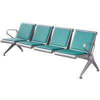 欧宝美机场椅候车椅连排坐椅医院候诊椅输液椅深蓝色