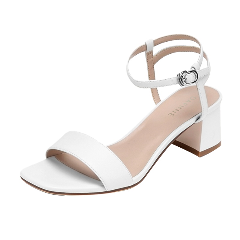 达芙妮夏新款凉鞋简约通勤女凉靴