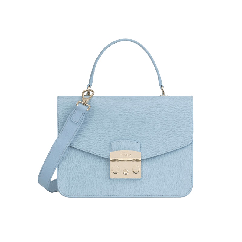 FURLA/芙拉METROPOLIS系列 女士牛皮革S号手提斜跨单肩包