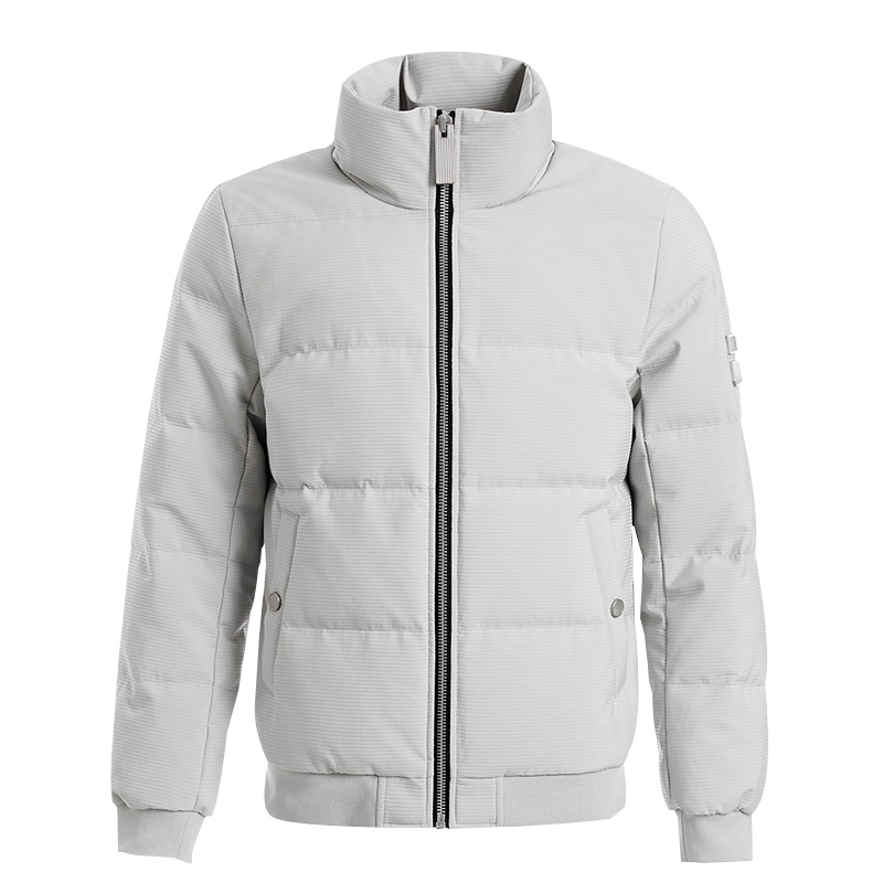 鸭鸭 80鸭绒羽绒服男士短款立领潮流帅气保暖短外套