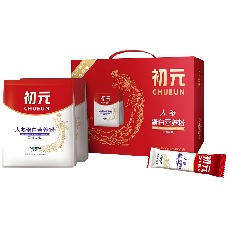 江中初元 人参蛋白营养粉(固体饮料)420g 含人参精华 补充优质蛋白质