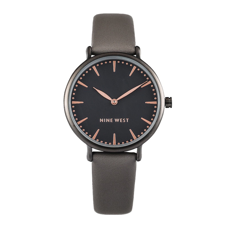 玖熙(NINE WEST)手表时尚潮流复古表盘皮带石英女士手表NW/2111GNGN