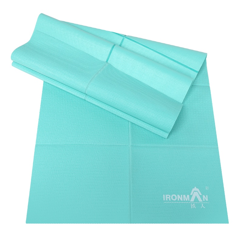 铁人可折叠便携式瑜伽地垫子防滑超薄款加厚携带旅行家用瑜珈