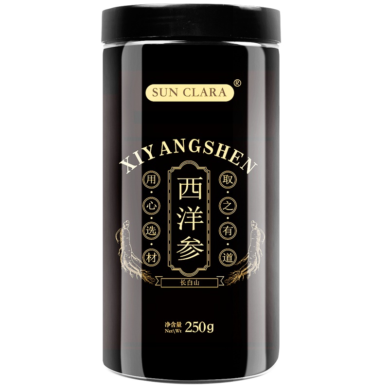 桑克拉(SUN CLARA)西洋参250g/瓶 0.8-1cm 西洋参片 精选切片可泡水泡酒搭配枸杞 吉林长白山特产