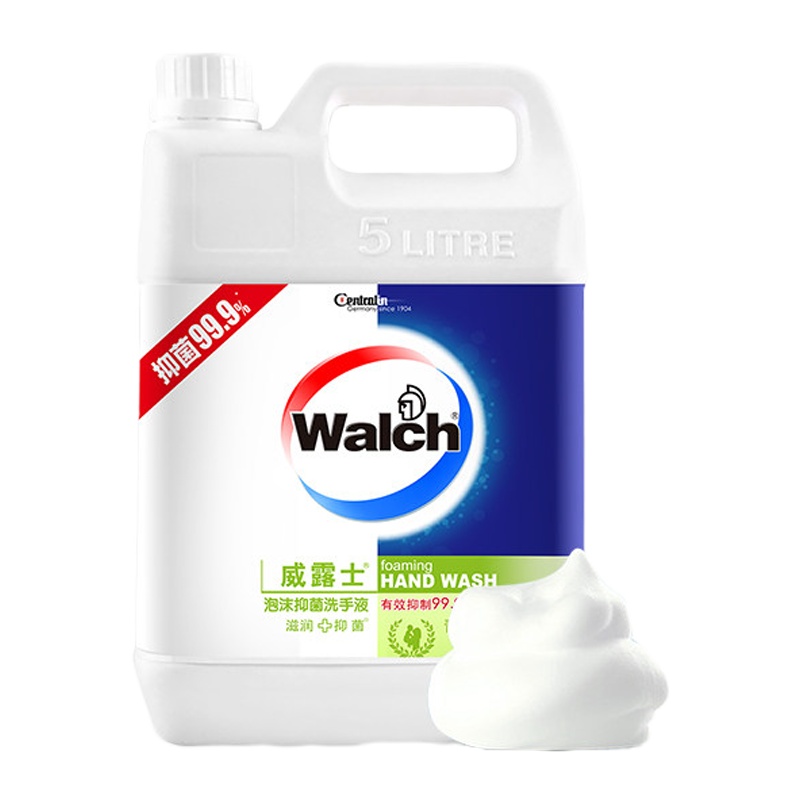 威露士 洗手液泡沫型抑菌洁净 滋润抑菌易冲洗 5L(桶)