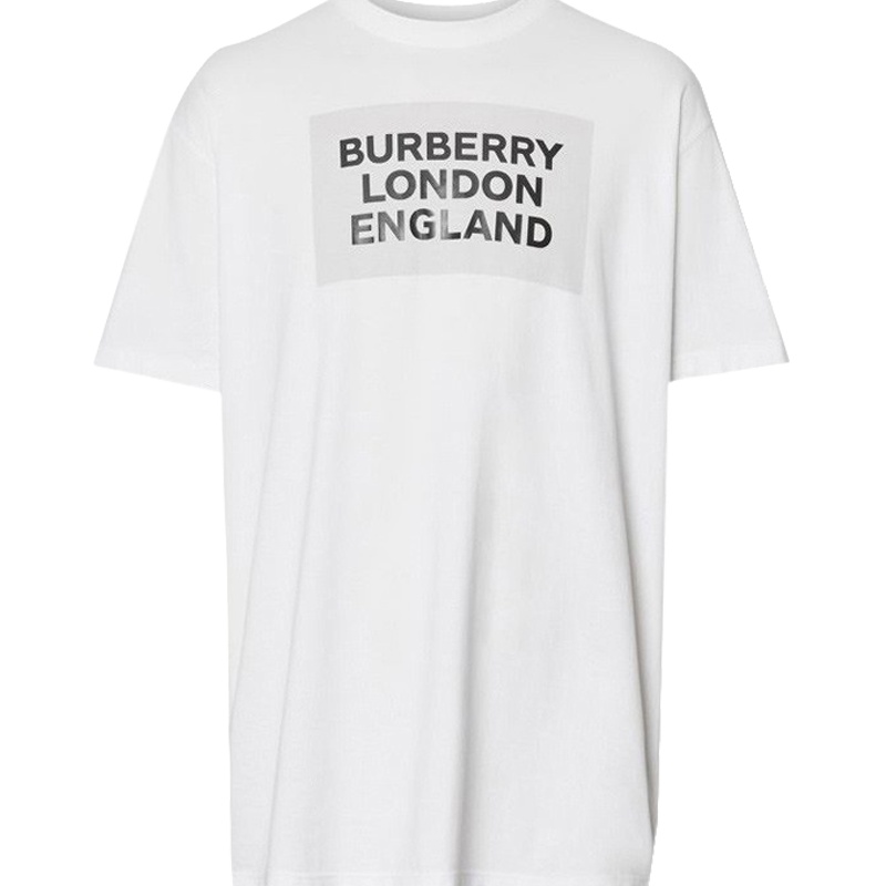 博柏利BURBERRY T恤 字母徽标棉质 男士T恤短袖 4558765