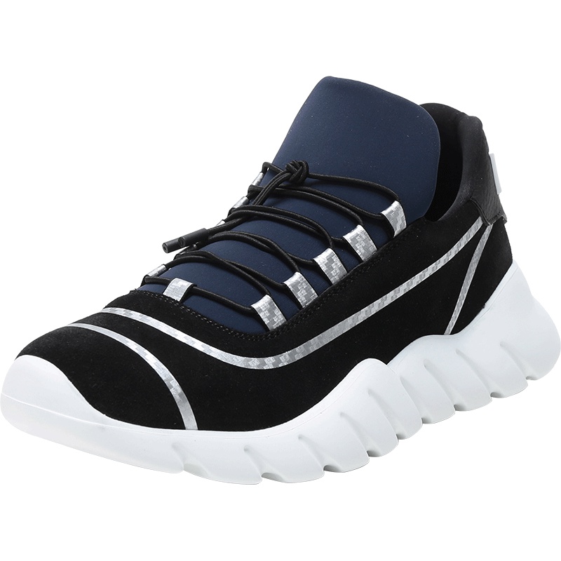 FENDI 男士织物配皮系带运动鞋休闲鞋 7E1174 A5JO