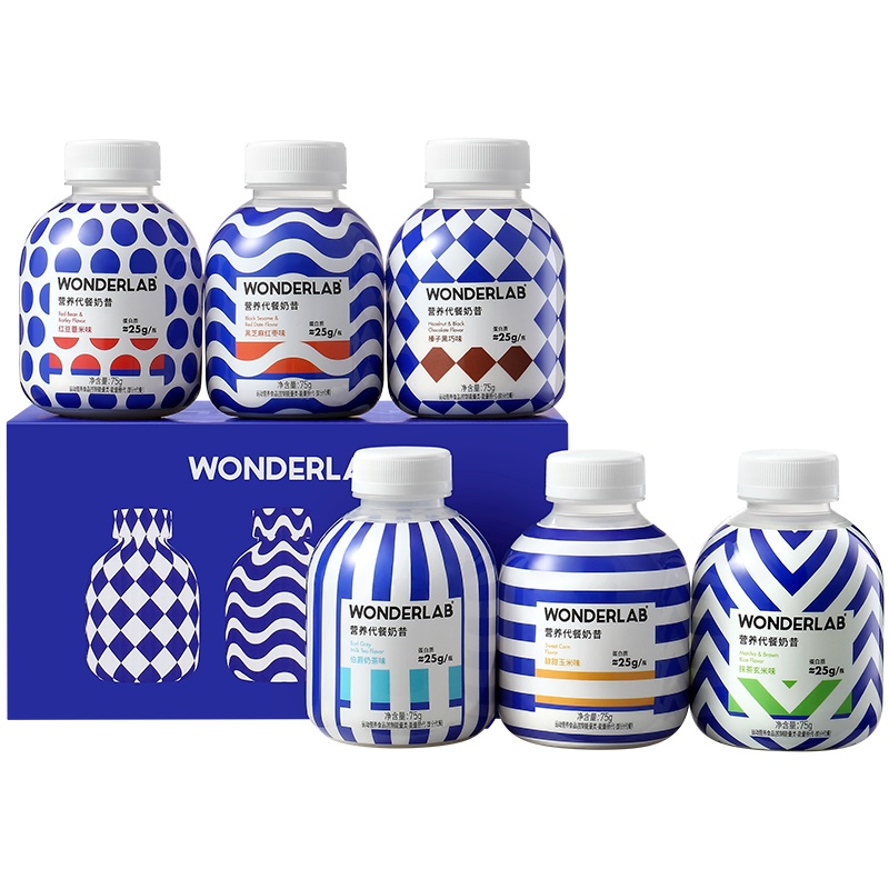 小胖瓶经典版嚼嚼代餐奶昔|高纤维高蛋白|低热量饱腹身材管理欧普款