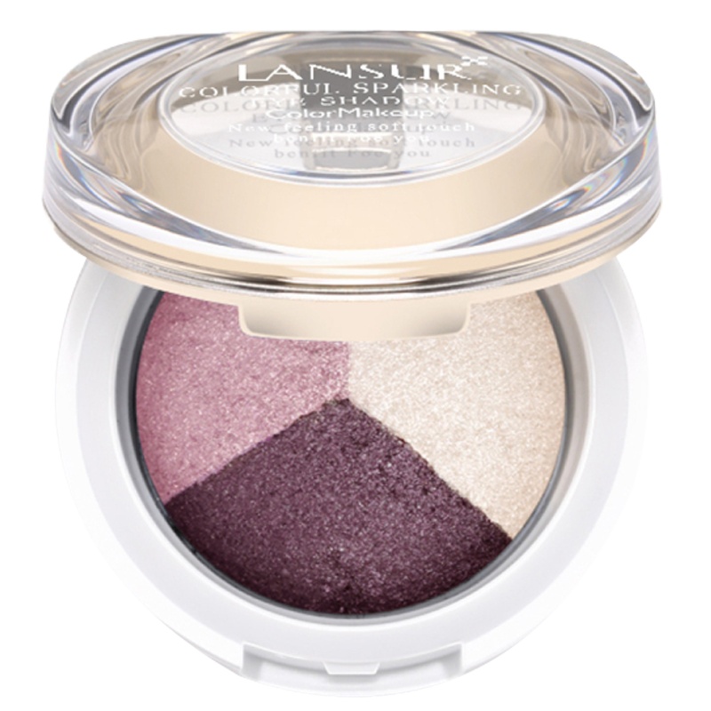 兰瑟琉晶绚彩眼影 15典雅金棕 3色8g眼影盘单色大地色烤粉裸妆桃花妆彩妆专柜正品