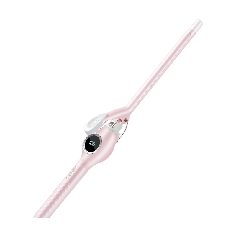 康夫(CONFU)美发器KF-532羊毛卷13mm多档温控调节陶瓷釉涂层男女不伤发LED数显卷发棒