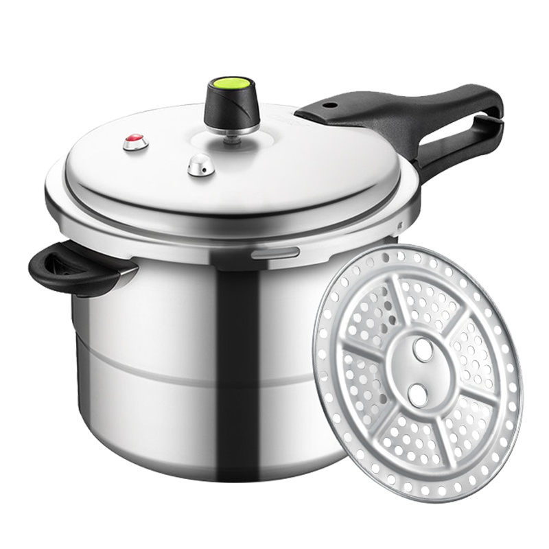 爱仕达(ASD) 锅具高压锅 JXT7522 22CM铝合金六保险 燃气适用 蒸煮两用 带蒸格 压力锅