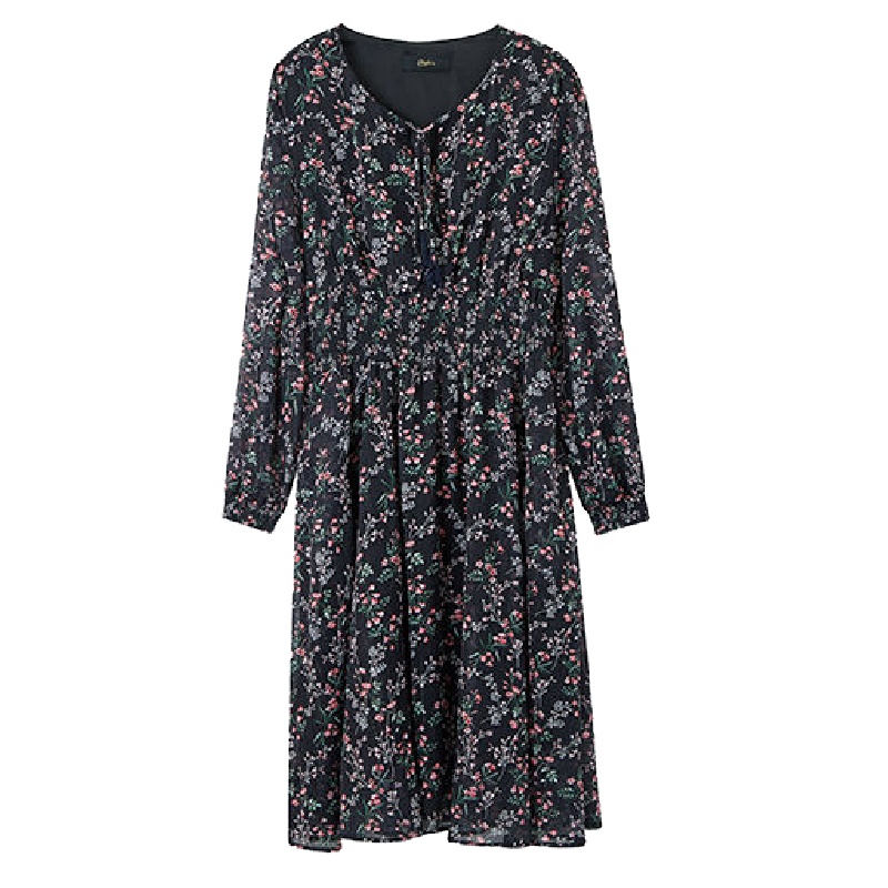 上新拉夏贝尔candie's秋冬新款韩版气质显瘦小清新雪纺连衣裙30083202