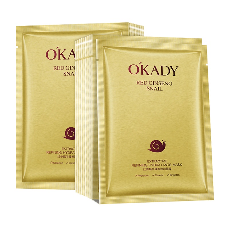 OKADY 红参蜗牛臻养滢润面膜5片
