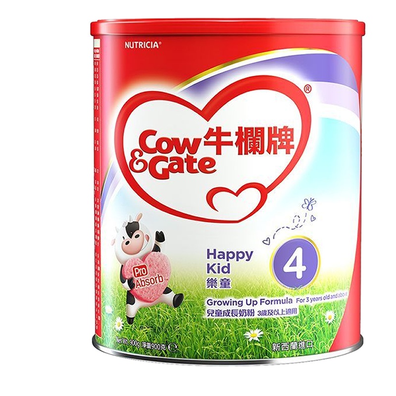 原装进口港版香港牛栏COW&GATE婴幼儿配方牛奶奶粉升级A2 β-酪蛋白4段(3岁以上)900g
