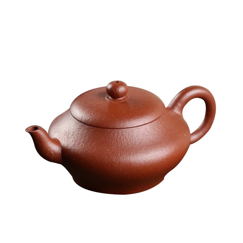 蕙韵 『生砂朱泥扁灯』宜兴紫砂壶小品容量 潮汕家用茶具套装茶壶 90ml