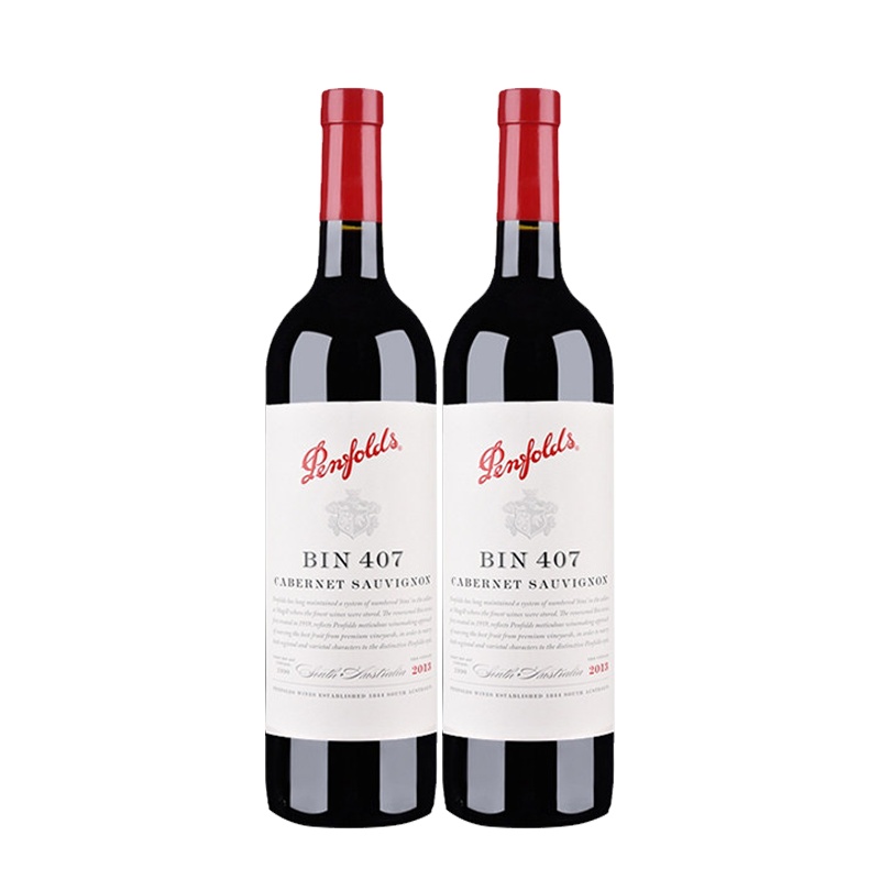 奔富407干红葡萄酒750*2 双支装 澳洲进口