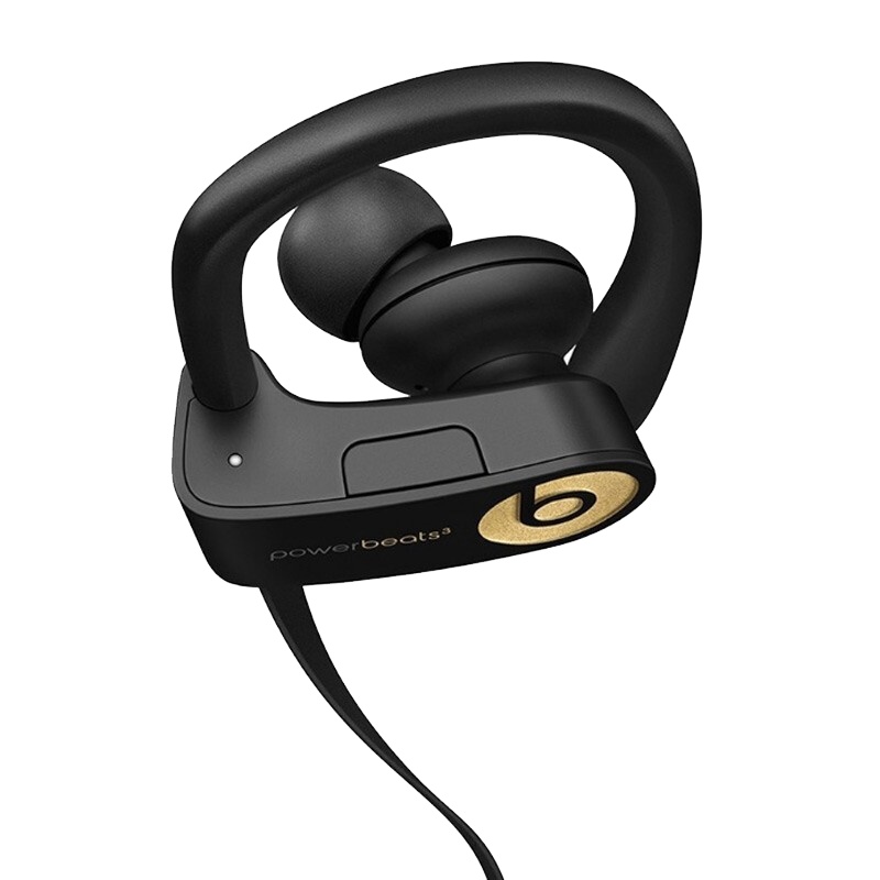 [二手99新]Beats Powerbeats3魔音PB3蓝牙无线运动耳挂式耳机3代 王者金(仅拆封) 99新