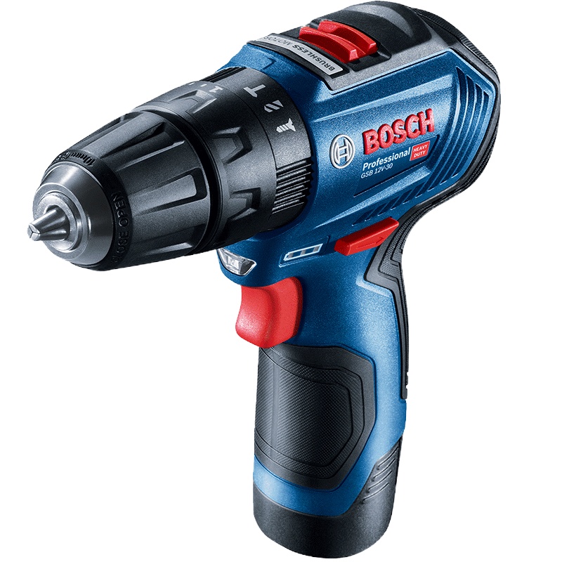 博世(BOSCH)GSB12V-30 充电式冲击钻手电钻电动螺丝刀起子机无刷电机 双电版