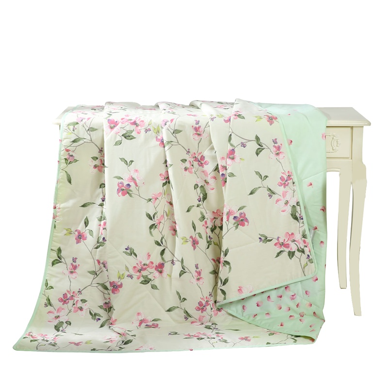 水星(MERCURY) 家纺 夏被夏凉被花朵图案纤维被其他空调被夏被子透气被双人宿舍被芯 夏沫之晨