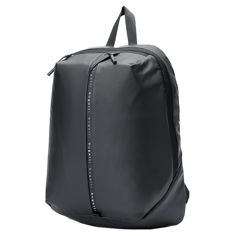 bugatti 德国轻奢品牌 男士简约背包男双肩包运动尼龙防泼水软皮轻便大容量旅行时尚潮流大学生书包