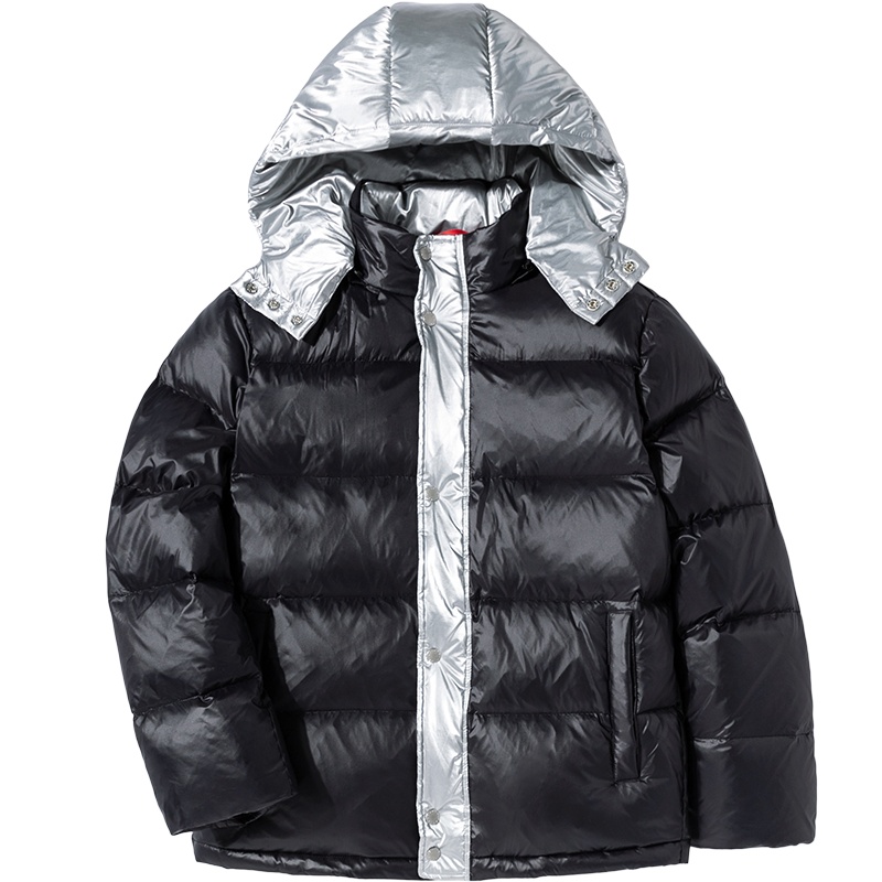 【梅花系列】森马短款亮面羽绒服男2019加厚保暖潮流亮面外套