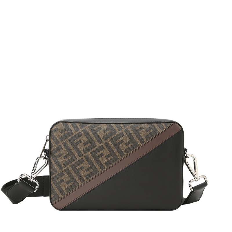 预订 FENDI CAMERA CASE相机包 FF标识老花款7M0286 织物\牛皮革