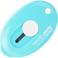 得力(deli) 2050 小号迷你美工刀 可挂绳 颜色随机 10把装