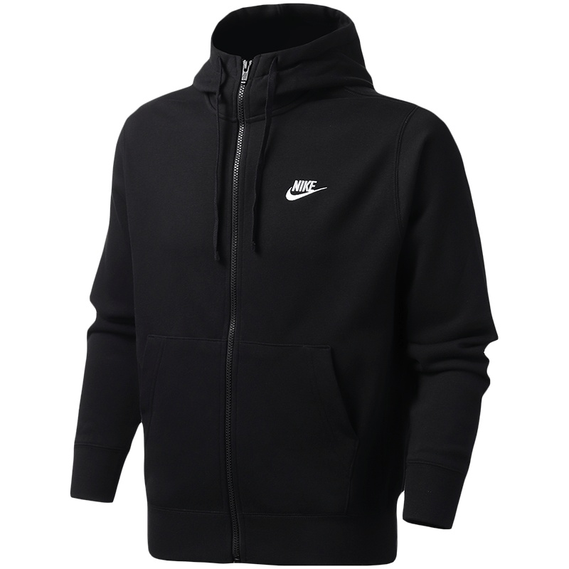 NIKE耐克男装上衣简约保暖外套宽松连帽夹克运动服BV2649