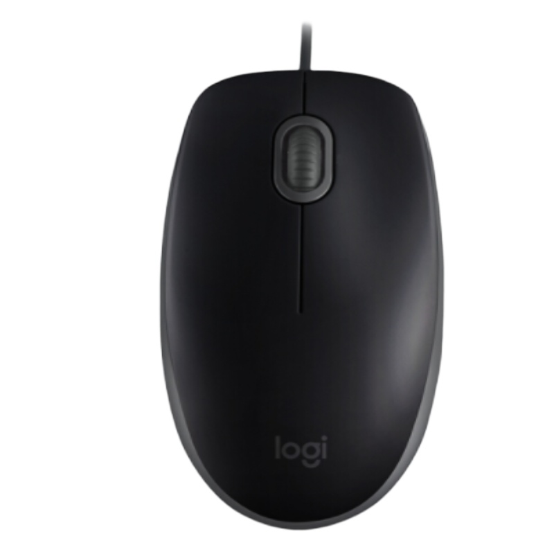 罗技(Logitech) M110 鼠标 有线鼠标 办公鼠标 静音鼠标 对称鼠标 黑色 自营