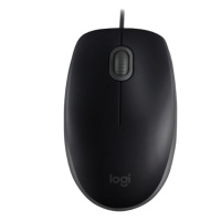 罗技(Logitech) M110 鼠标 有线鼠标 办公鼠标 静音鼠标 对称鼠标 黑色 自营