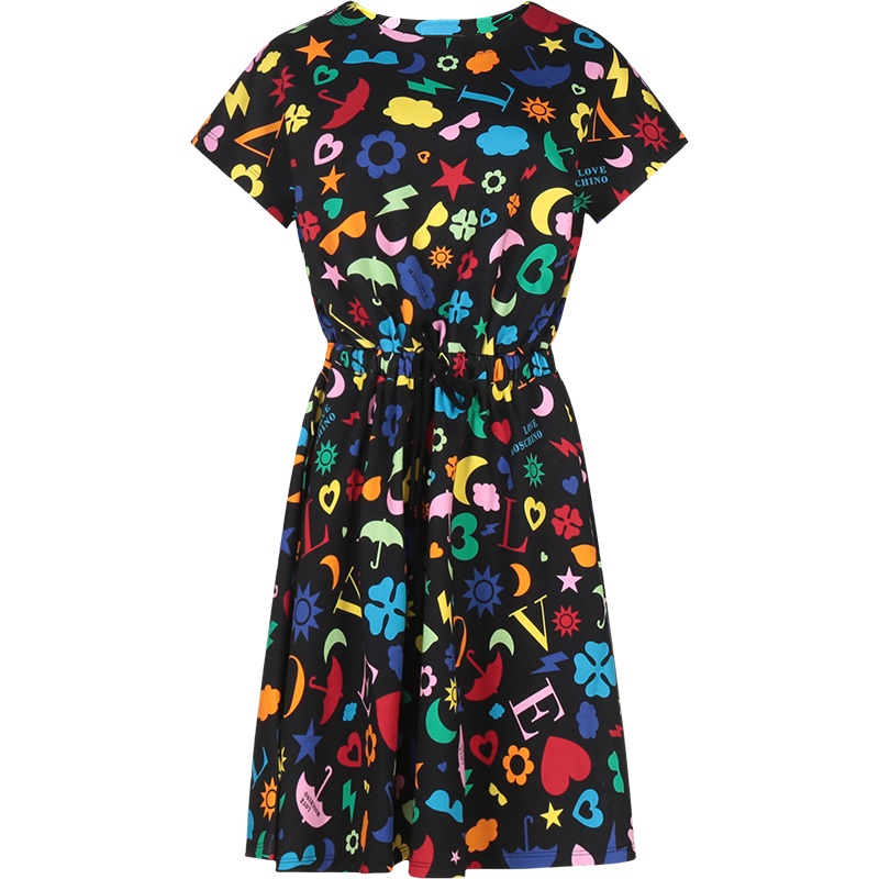 LOVE MOSCHINO 女士棉质短袖连衣裙W5C02 00 M4268
