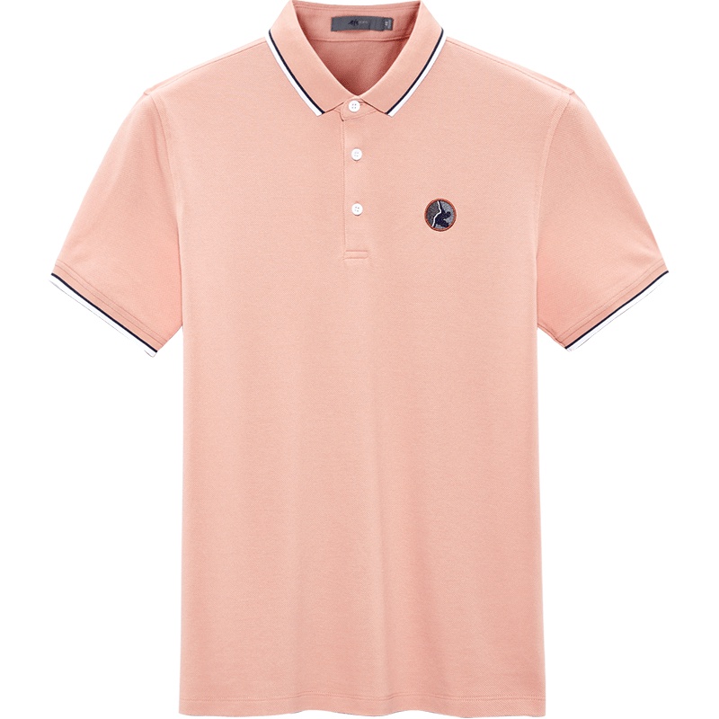 黑鲸刺绣贴标时尚polo衫夏季男装彩色短袖T恤男CNTBJ28402A
