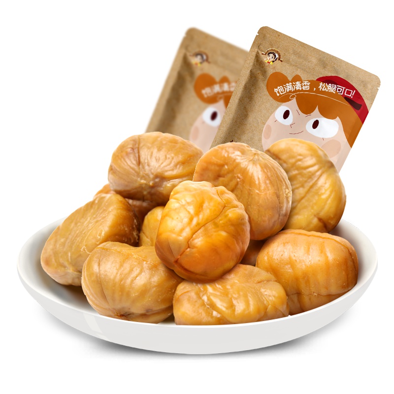 姚太太板栗仁100g袋装熟制栗子仁免剥即食休闲坚果干果特产零食