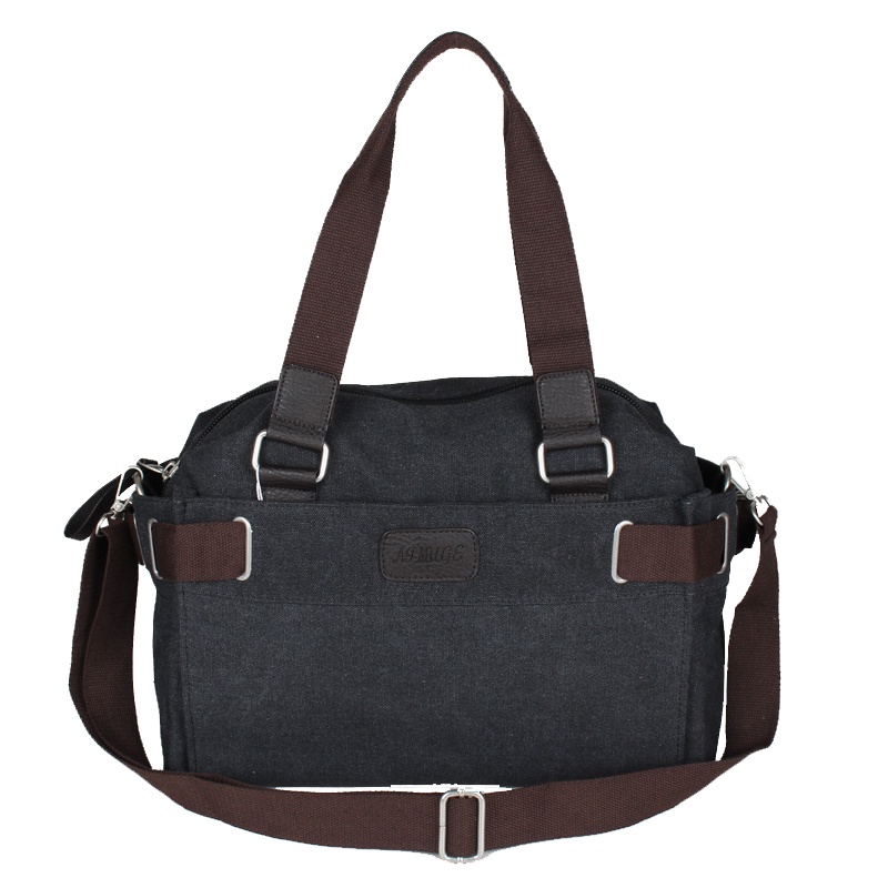 爱牧格男士单肩包韩版潮流休闲包时尚书包帆布包单肩斜跨旅行包背包潮包X2088