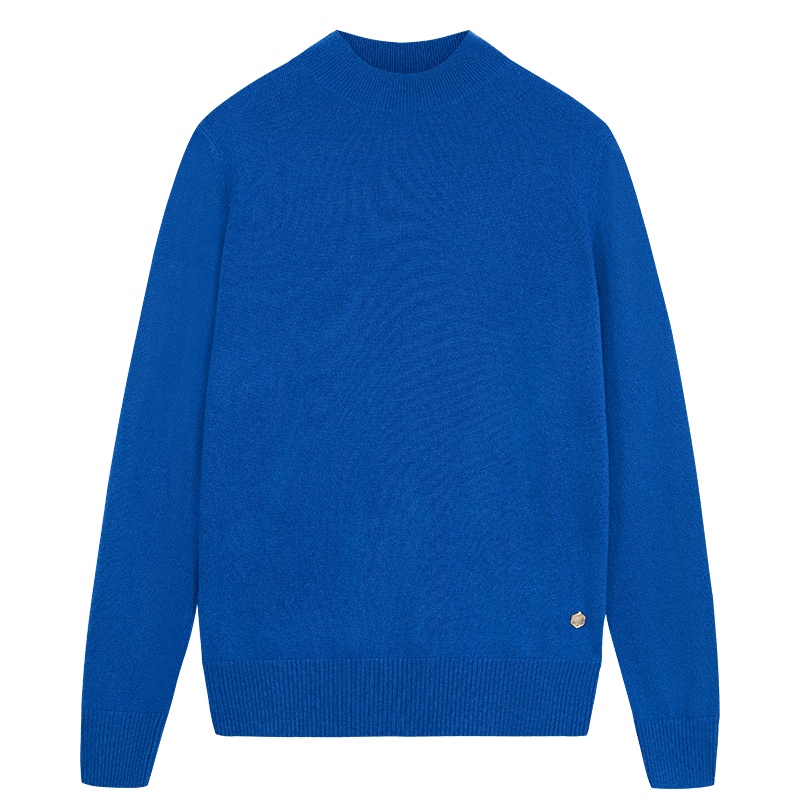 鄂尔多斯1980 20秋冬半高领女百搭休闲羊绒衫