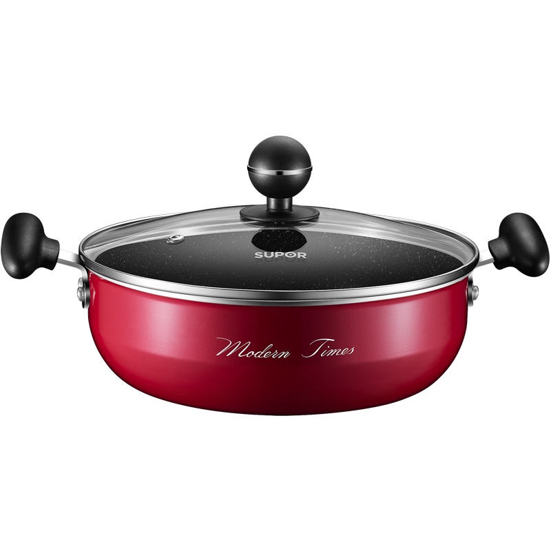 苏泊尔(SUPOR)迷色系列火锅锅具电磁炉燃气通用汤锅家用不粘锅具 ET24JAP01