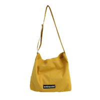 帆布包包女包2020新款潮韩版慵懒风单肩包学生轻便休闲补习布袋包(50件起售)