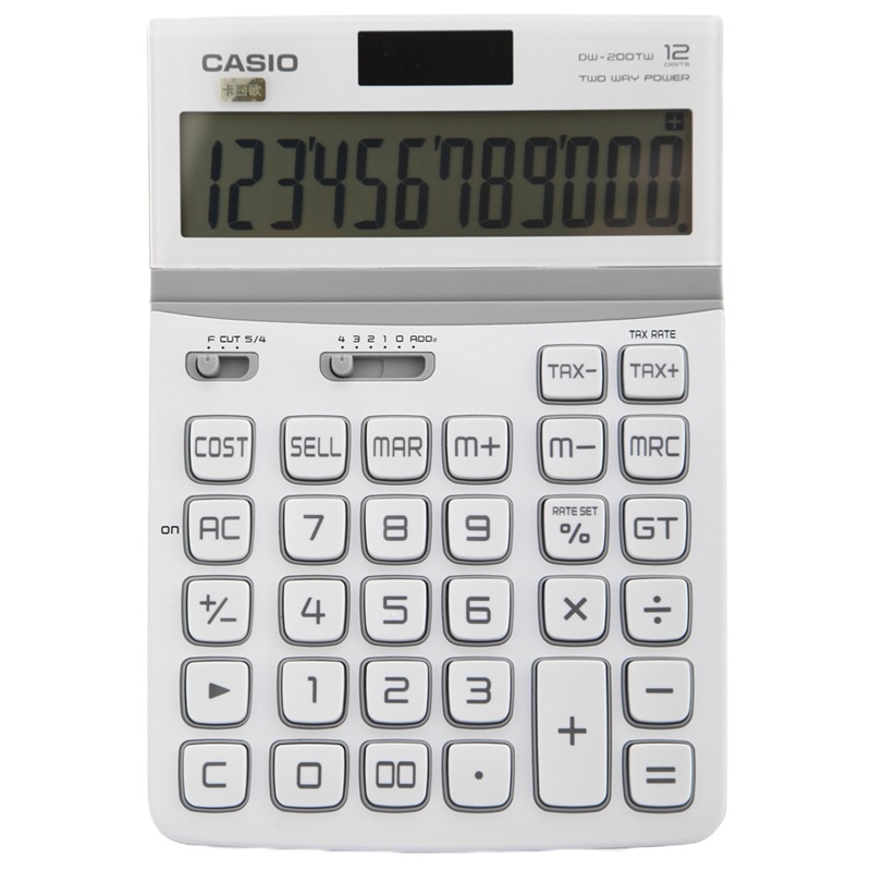 卡西欧(CASIO) DW-200TW-BK魅雅系列 大型计算器 晶砂黑