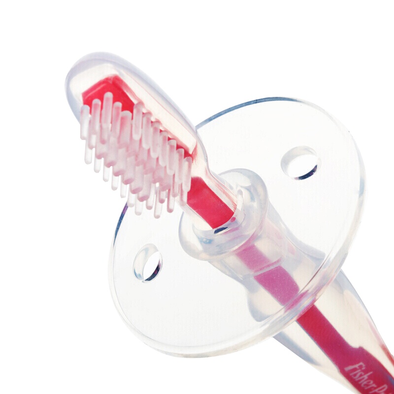 费雪（Fisher Price）婴幼儿牙刷 乳牙刷 口腔清洁 软毛防滑硅胶柔软1-2-3岁