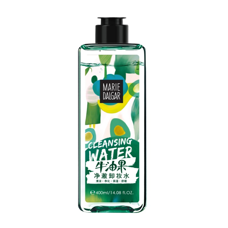 玛丽黛佳牛油果净澈卸妆水400ml温和洁净卸妆保湿补水眼部唇部面部学生网红推荐