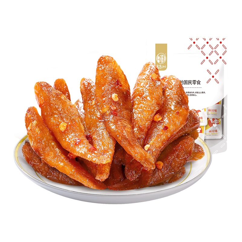 华味亨小鱼仔90g 麻辣小鱼干湖南特产小吃休闲零食香辣毛毛鱼批发