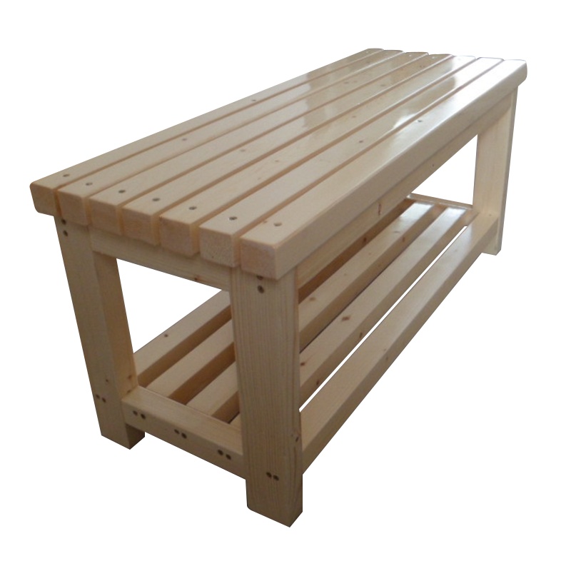 瑞丰杰-实木凳休闲凳松木公园凳换鞋凳1200W400D400H D05