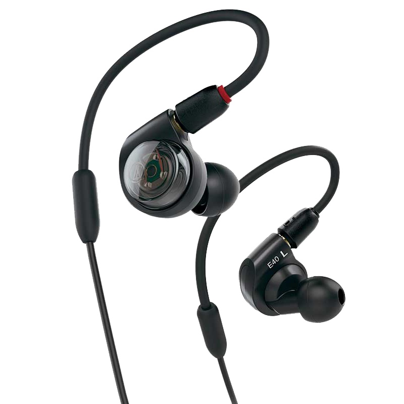 Audio Technica/铁三角 ATH-E40 双动圈监听入耳HIFI耳机