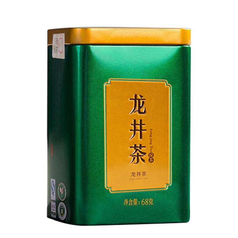 新茶春茶天方茶叶雨前龙井绿茶68g听装 龙井绿茶茶叶