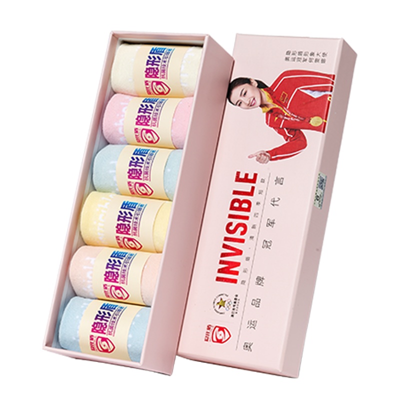 隐形盾2020新款仙女系列短筒袜糖果色吸汗透气抗菌防臭6双礼盒装